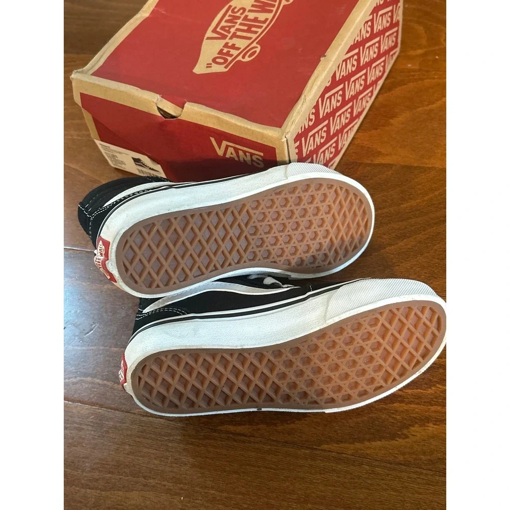 Vans Filmore‎ Hi Kids Shoes Black White Suede Canvas High Top Sneakers Sz 13 NWT